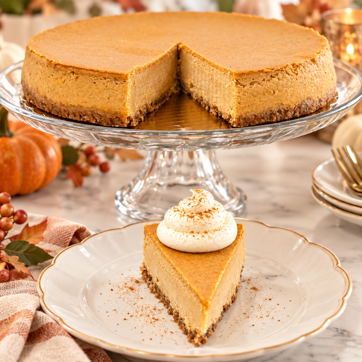 *Pumpkin Cheesecake