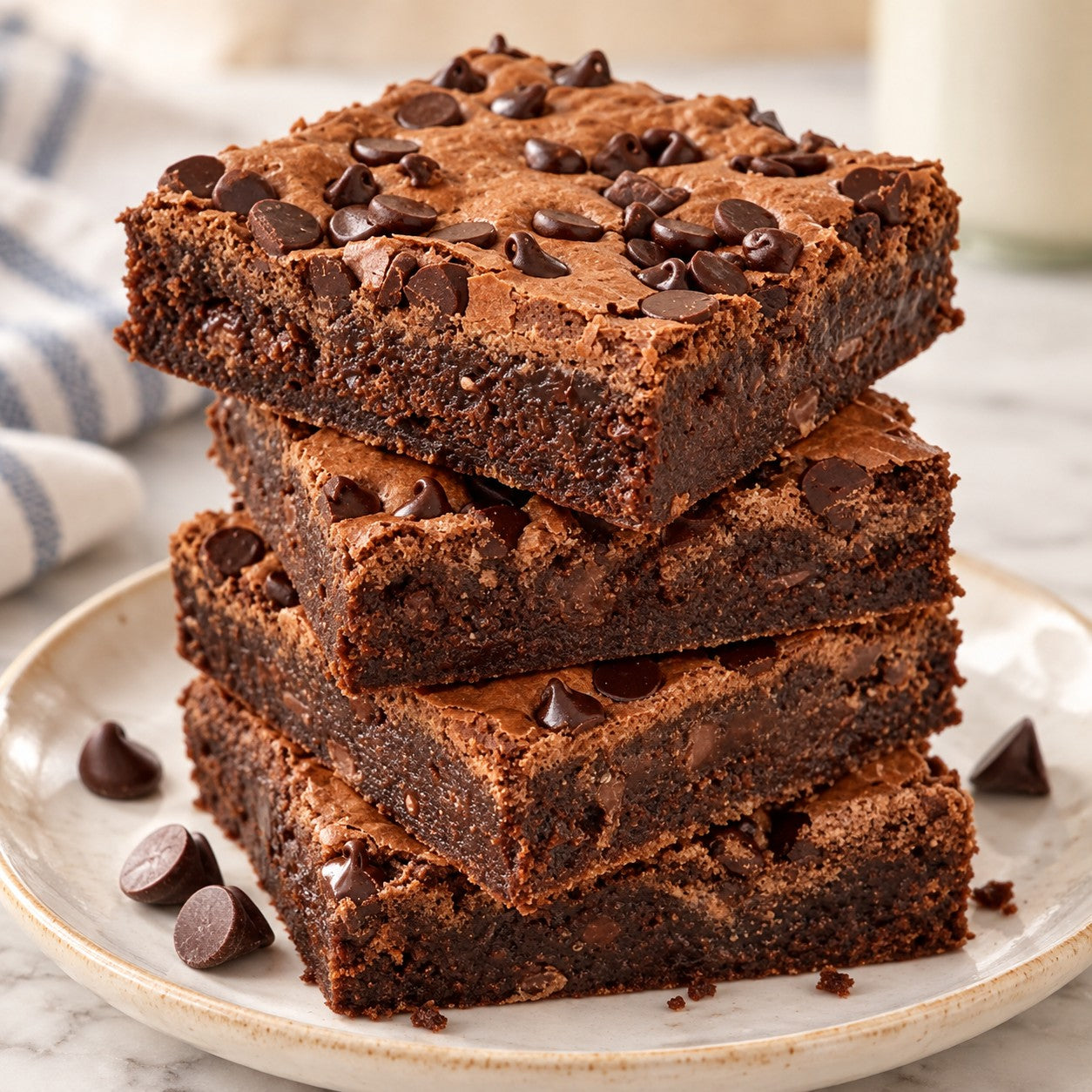 *XL Chocolate Chip Brownies