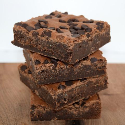 HUGE Chocolate Chip Brownies